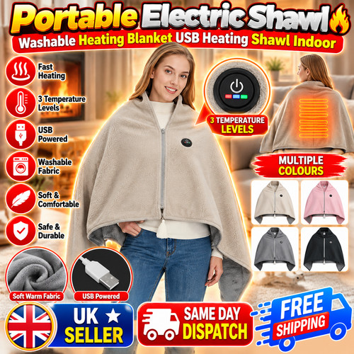 Portable electric shawl - portable,
