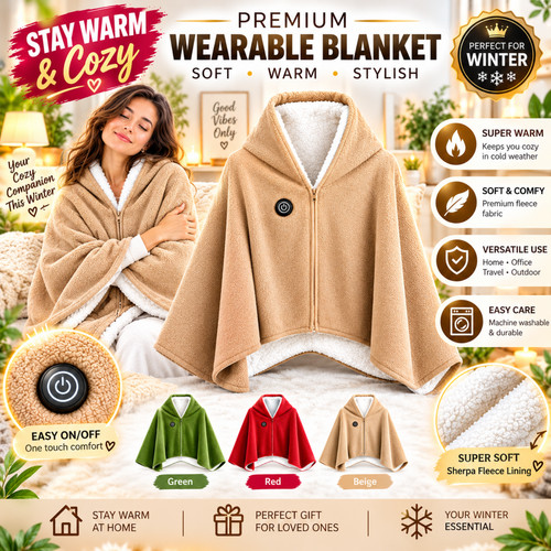 Electric heated shawl usb - shawl,