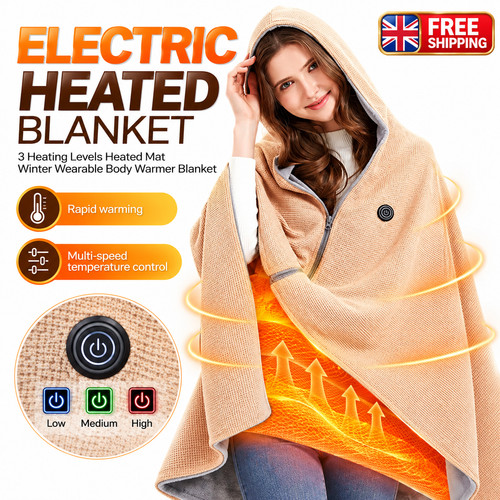 Electric heated shawl - electric, usb