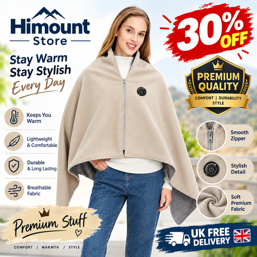 Electric heated shawl usb - heated,