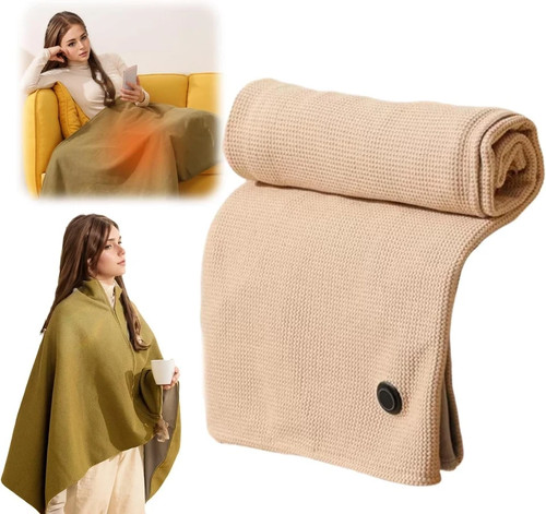 Portable heated shawl beige - shawl,,