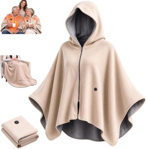 Wearable warm hooded - wearable, shawl