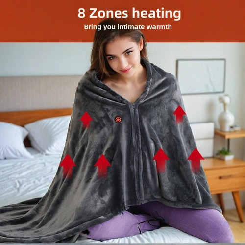 Electric heated shawl blanket - heated,