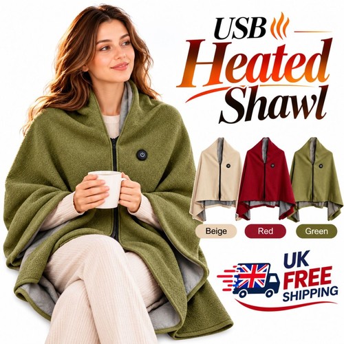 2027 usb heated shawl - heated, wraps