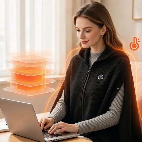 Electric heated shawl usb - heated,