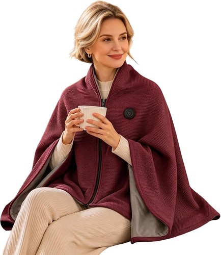 Electric heated shawl usb - heated,