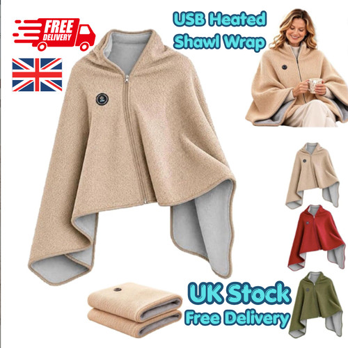 Usb heated shawl wrap - heated,