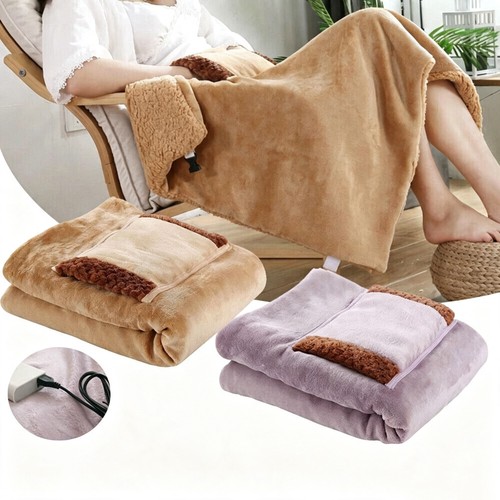 Electric heated throw blanket - heated,