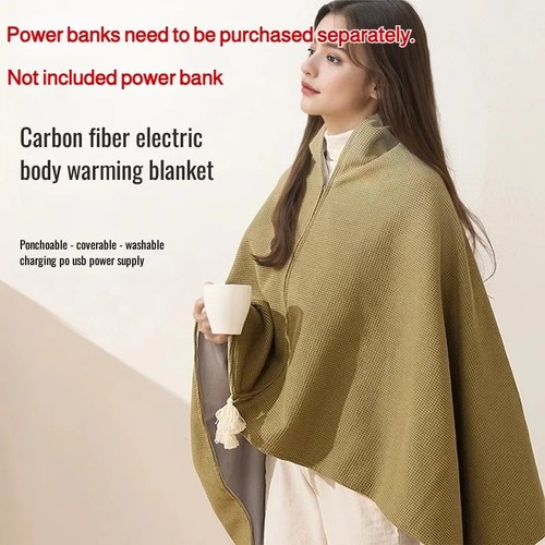 Usb electric heated shawl - electric,