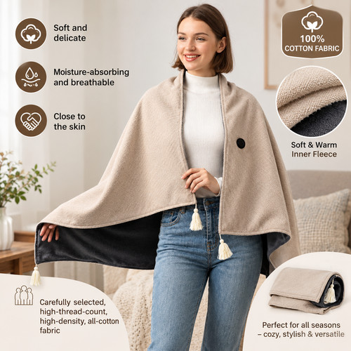 Electric heated shawl usb - electric,