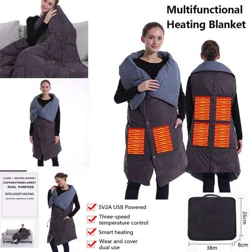 Electric heated throw over - heated,