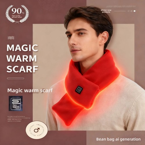 Usb heated scarf winter - usb,