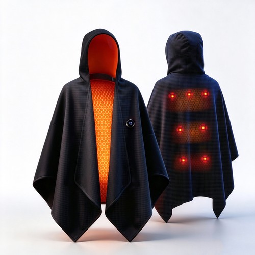 Wearable warm poncho shawl - poncho,