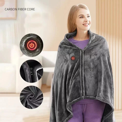 Electric heated shawl blanket - heated,
