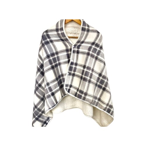Usb electric heated shawl - heated, gray
