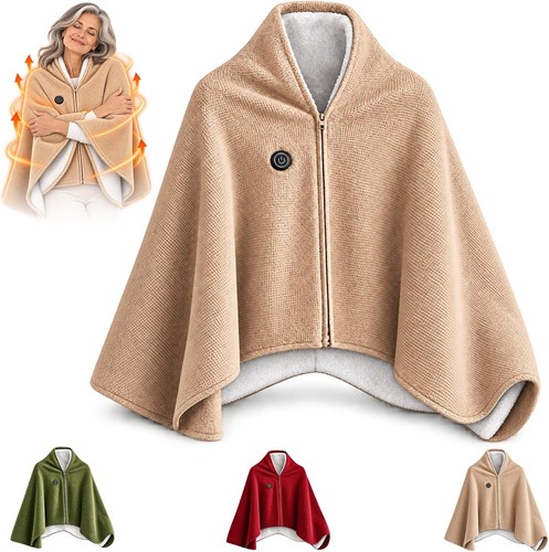 Women cordless heated shawl - women,