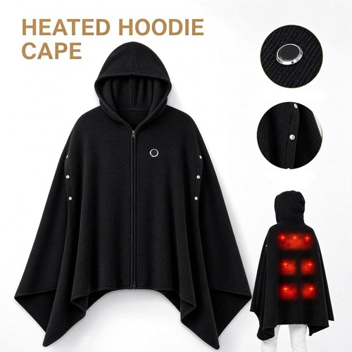 Usb heated poncho shawl - poncho,