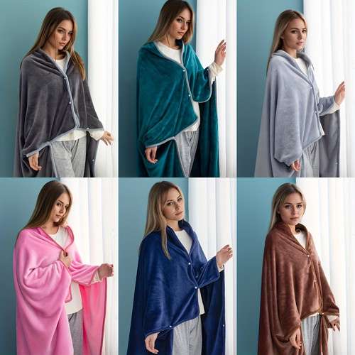 Wearable warm shawl washable - wearable,